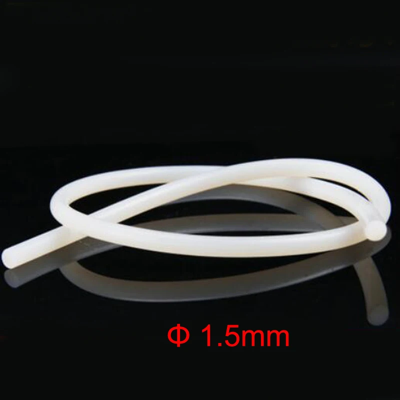 

1.5mm diameter white o silicone cord rubber rod rubber strip