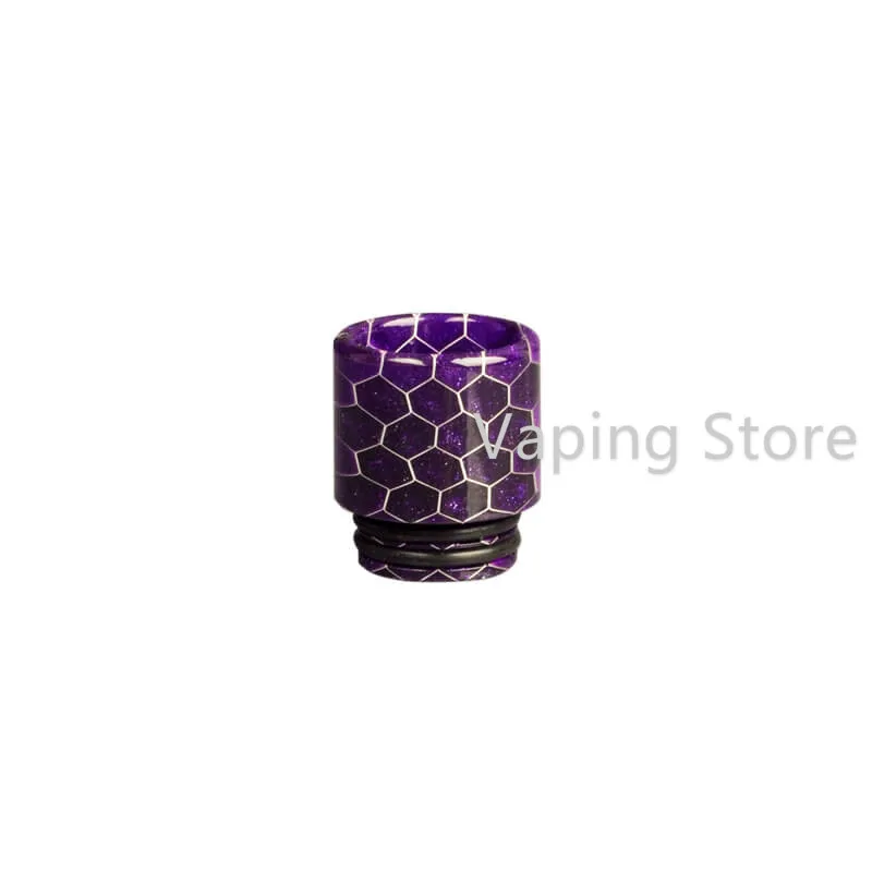 Purple 810 делриновый дрип-тип змея кобра кожный мундштук для FreeMax TWISTER 80W FireLuke 2/SnowWolf Wolf Tank - Цвет: Purple