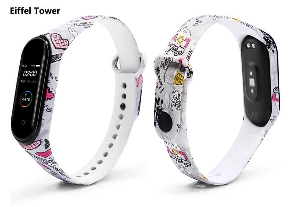 BOORUI mi band 4 ремешок силиконовый miband 4 универсальные аксессуары спортивный ремешок на запястье Замена для xiaomi mi band 4 смарт-браслеты