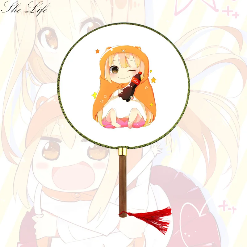 Nime Himouto Umaru chan Умару дома реквизит круглый ручной работы вентиляторы коллекция