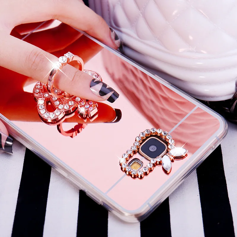 Finger Ring Holder Mirror Case For Samsung Galaxy A3 A5 A7 A8 J3 J5 J7 2016 2017 A520 A720 A320 J720 J520 J320 J510 |