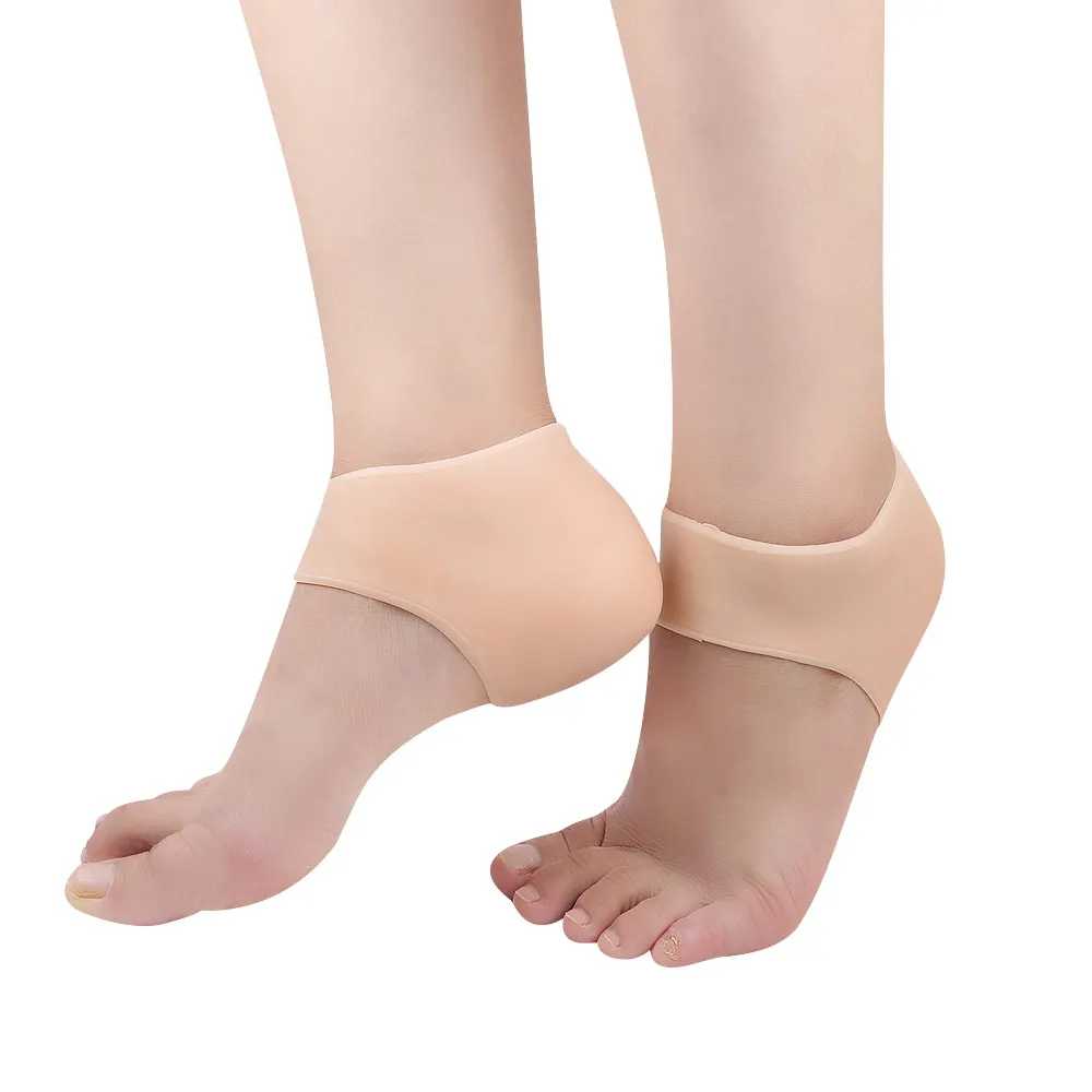 

USHINE SEBS 1 pair silicone pedicure foot care proctector cracked moisturizing back heel ballroom latin dance shoes woman