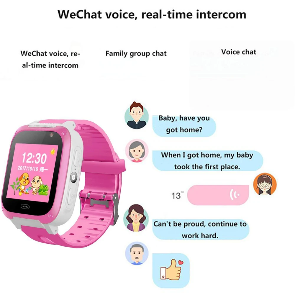 Детские Смарт часы с защитой от потери SOS LBS базовая станция позиционирование