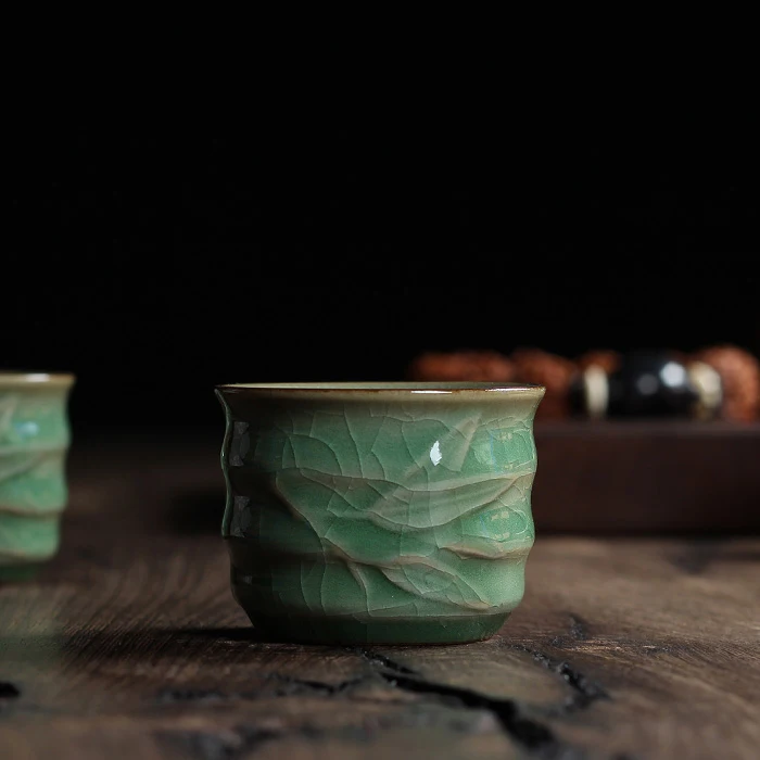 Geyao фарфоровая чашка Ge печь Китайский Longquan Celadon Gaiwan чайные чашки чаша Китай