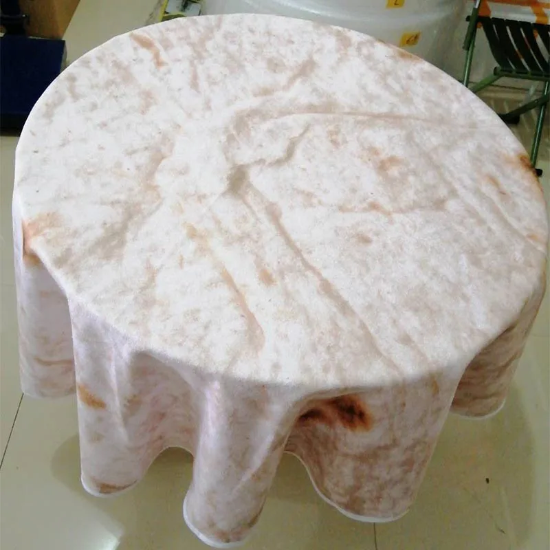 Мехико Тако кунжутное одеяло 3D печатное одеяло забавное для офиса дома отеля обертывание для взрослых круглый