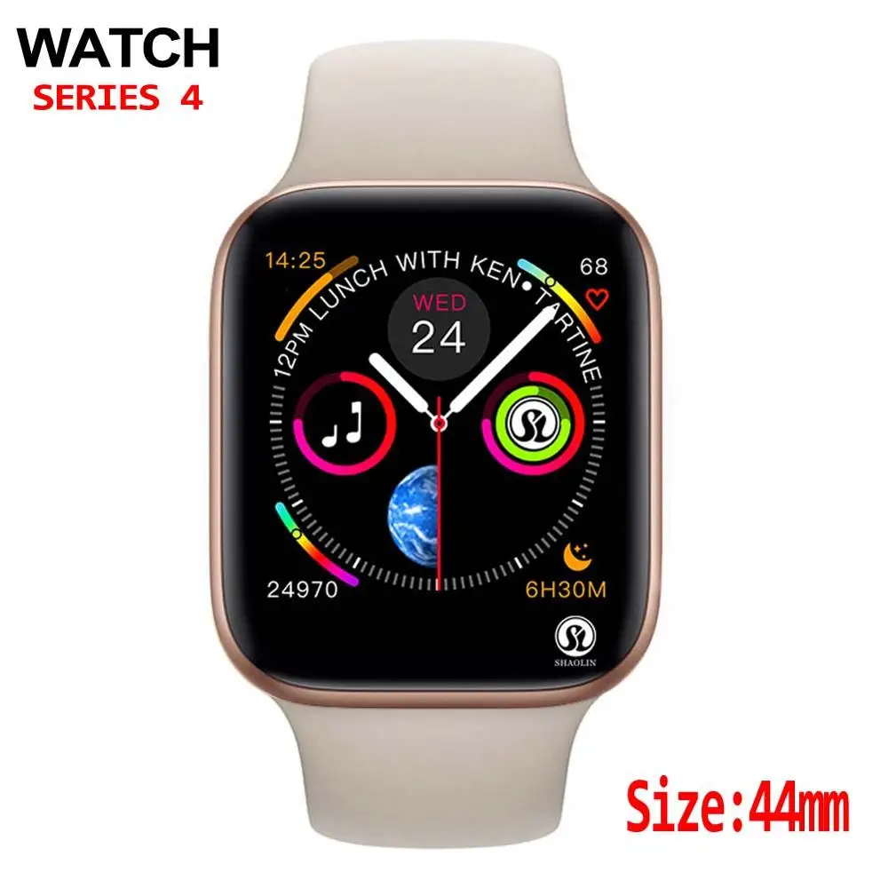 

Смарт-часы мужские, 44 мм, для apple watch, iphone 6, 7, 8, X, Samsung, Android