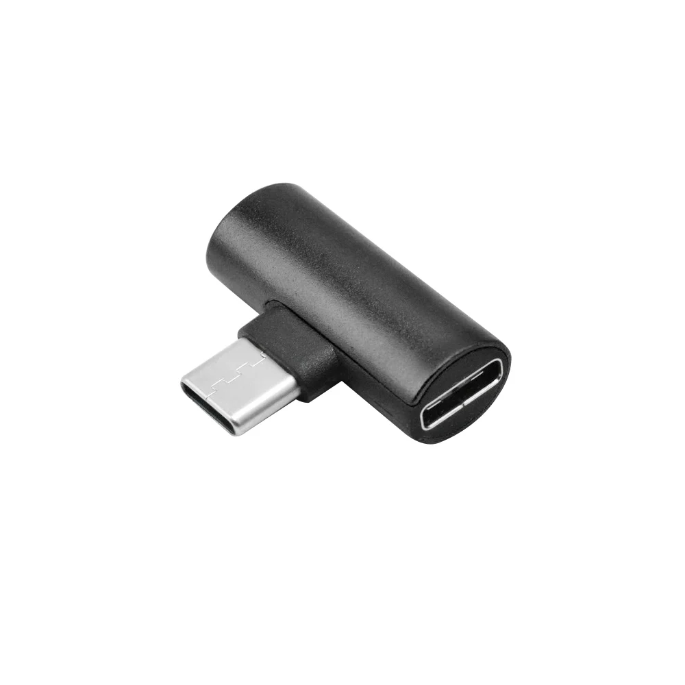 Черный Разъем разветвитель Зарядное устройство USB c адаптер аудио зарядный кабель адаптер для наушников Разъем для наушников AUX кабель - Цвет: Черный