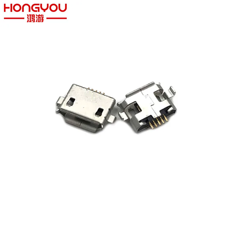 2 шт. микро USB 5pin гнездо для зарядки док порт кудрявый рот фута мобильного телефона