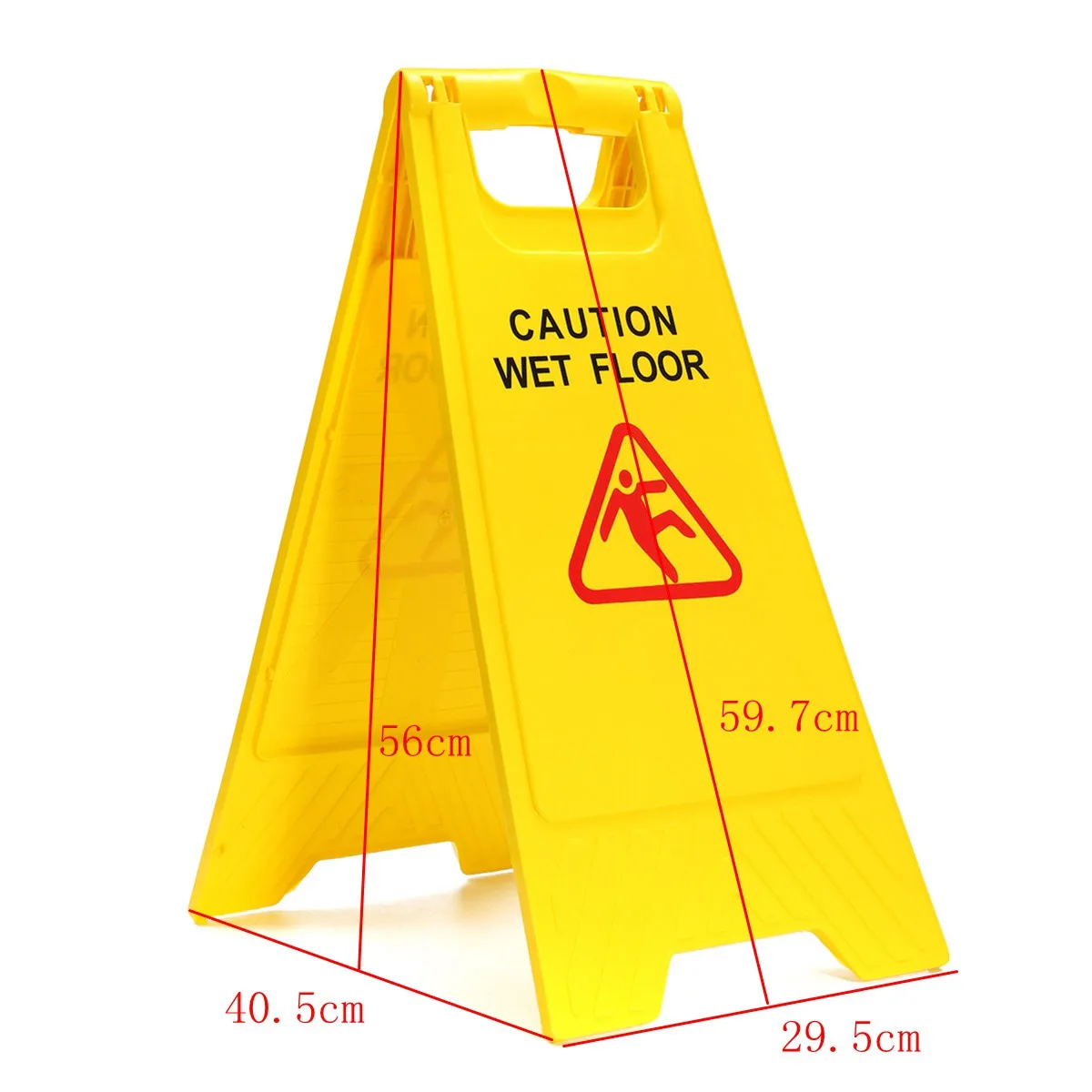 

New Yellow Caution Wet Floor Sign Safety Cleaning Slippery Both Sided Triangle Warning Sign Tool