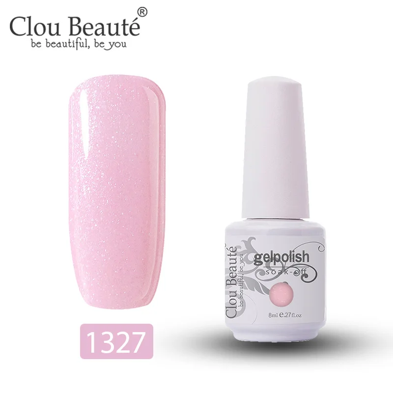 Гель-лак для ногтей Clou Beaute, лак для ногтей, набор для маникюра, Ультрафиолетовый полуперманентный Гель-лак, 85 цветов, Гель-лак для ногтей, 8 мл - Цвет: 1327