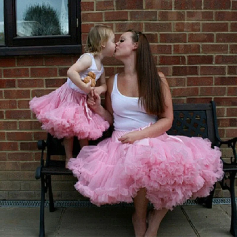 Семейные комплекты юбки для мамы и дочки наряды девочек Рождественская одежда