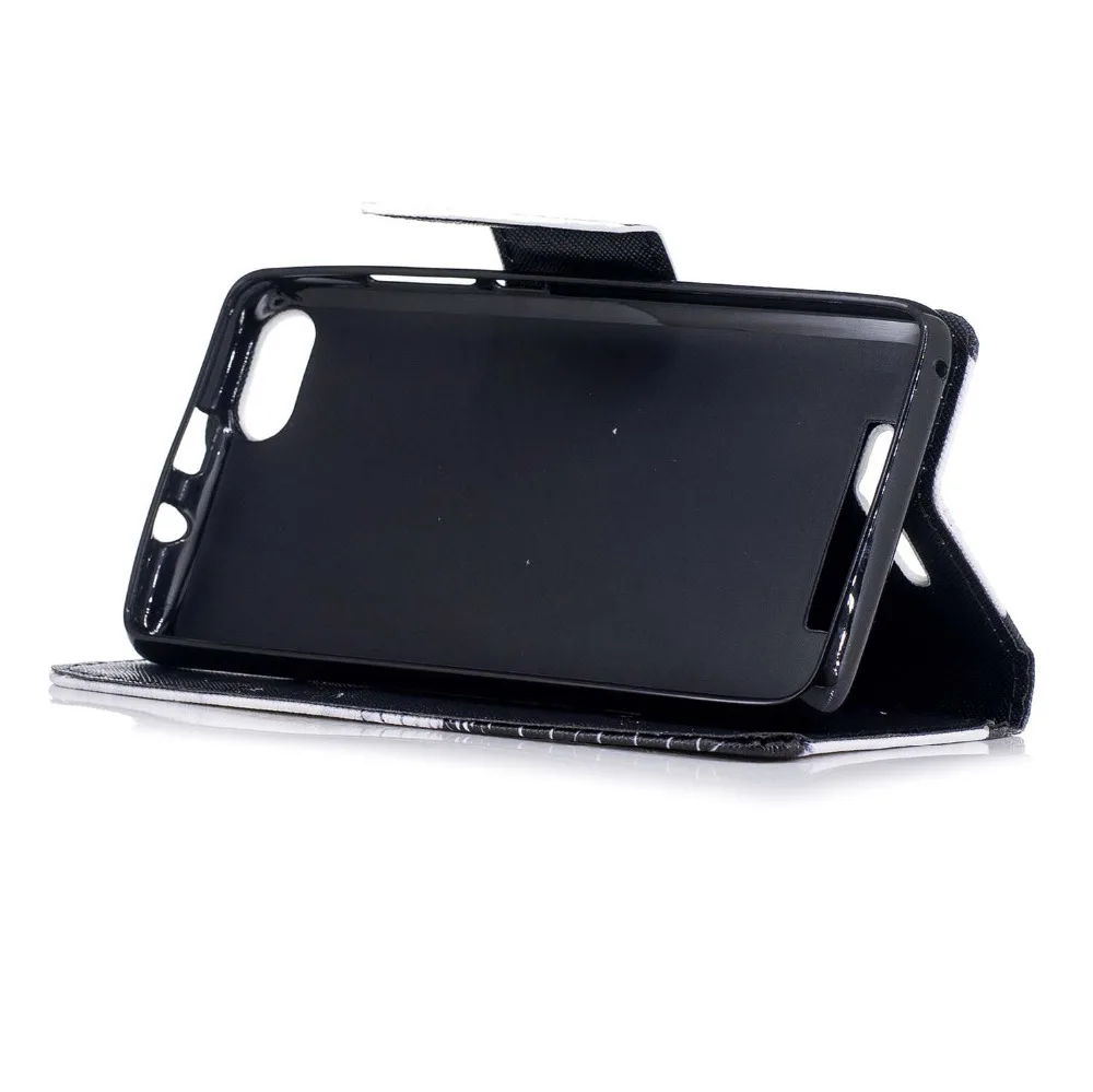 Изысканная роспись кожаный чехол для Wiko Ленни 3 флип Flip Wallet Cover Чехол мобильного