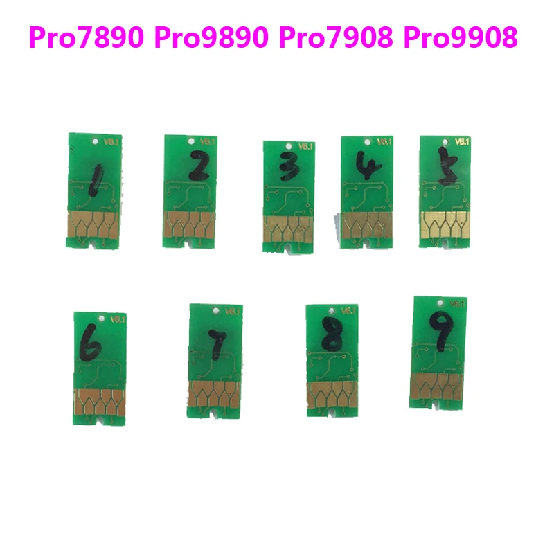 Бесплатная доставка! Сбрасываемый чип для картриджей Epson Stylus Pro 700 7890 9890 мл|cartridge