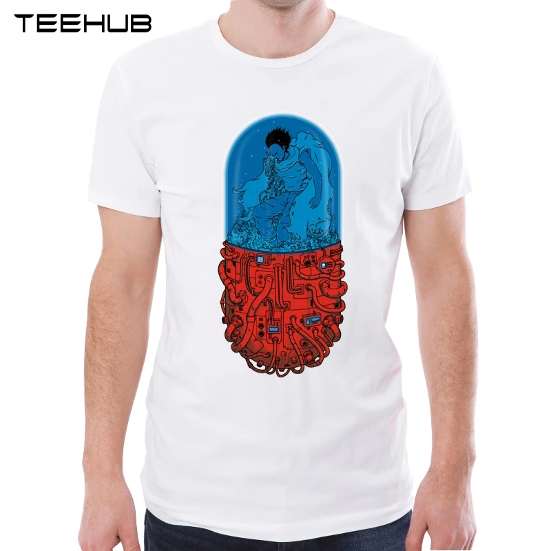 Новое поступление 2019 Мужская модная футболка TEEHUB с капсульным принтом коротким