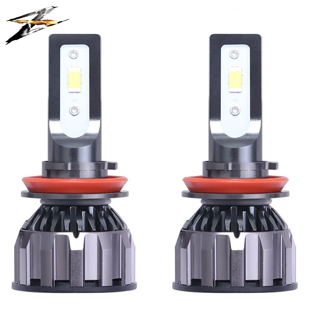 

2Pcs Car Headllight H7 LED H4 LED Bulb H1 H3 H11 HB3 9005 9007 55W 8000LM 6500K Fog Light 12V Auto Headlamp Lamps