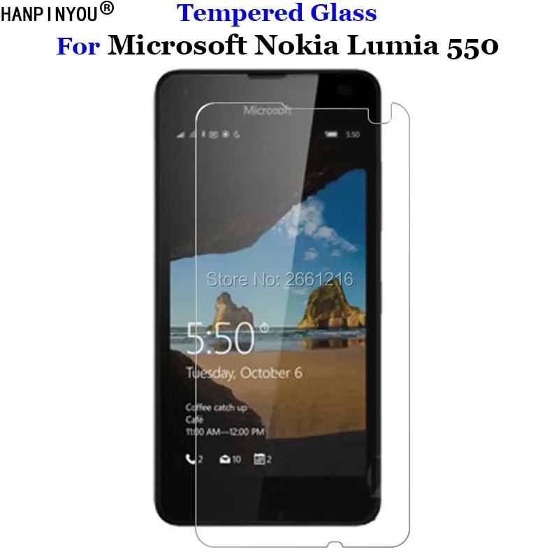 Закаленное стекло 9H 2.5D Премиум Защитная пленка для Microsoft Nokia Lumia 550 4 7&quot|screen protector