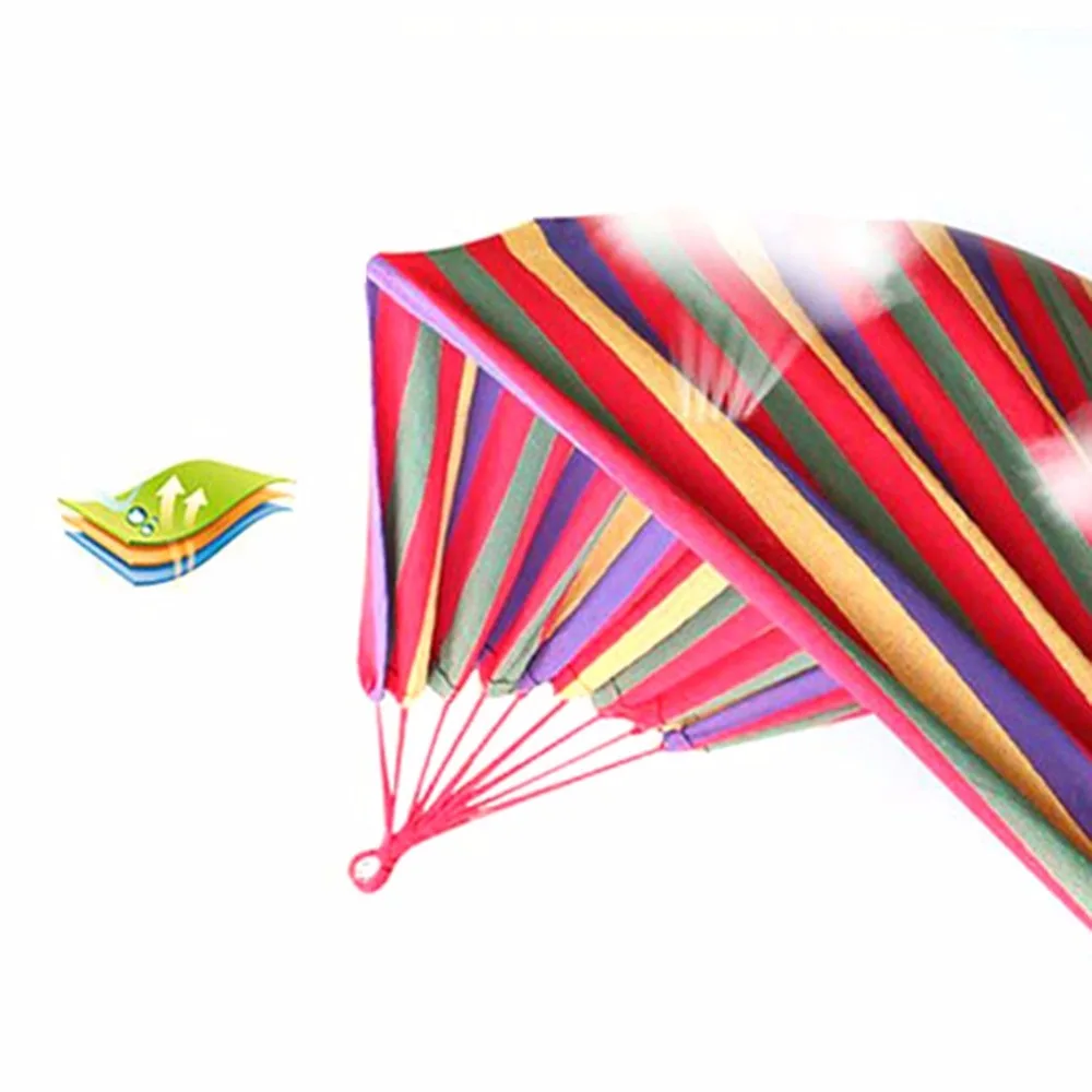 280*80 мм 2 Человек полосатый гамак для отдыха на открытом воздухе кровать висит