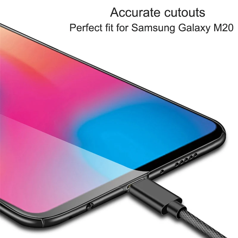 Ultra Thin Hard Case for Samsung Galaxy M20 Protective Matte PC Plastic Phone Cover M10 Funda New |