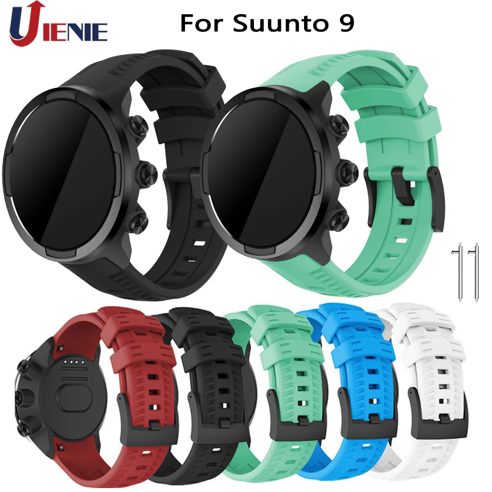 Силиконовый ремешок для наручных часов Suunto 9 Smartwatch 24 мм спортивный сменный