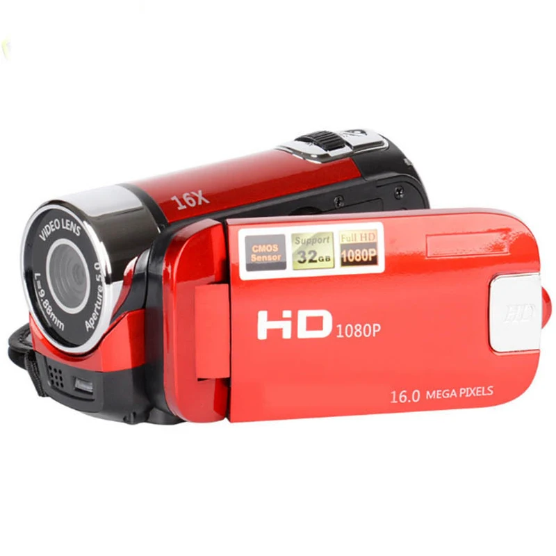 Оптовая продажа Портативный Full HD 1080P 16X цифровой ЖК-видео DV камера Видеокамера