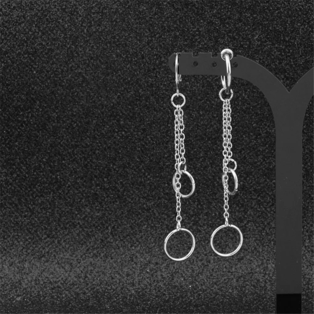 Корейские модные серьги корейские kpop Длинные мужские и гвоздики для женщин