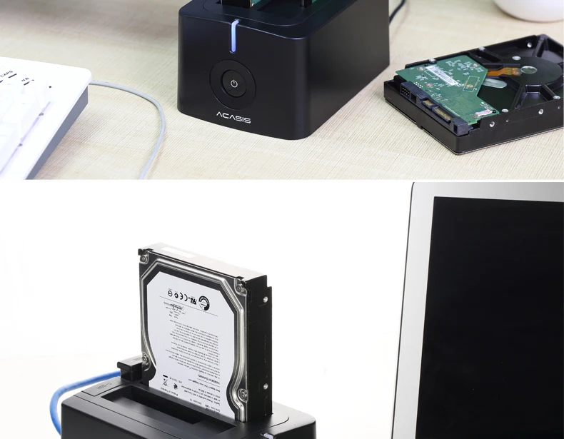 ACASIS SATA3 USB 3,0 док-станция для жесткого диска 3,5 дюймов или 2,5 дюймов корпус для жесткого диска клонирование Дубликатор коробка жесткий диск корпус