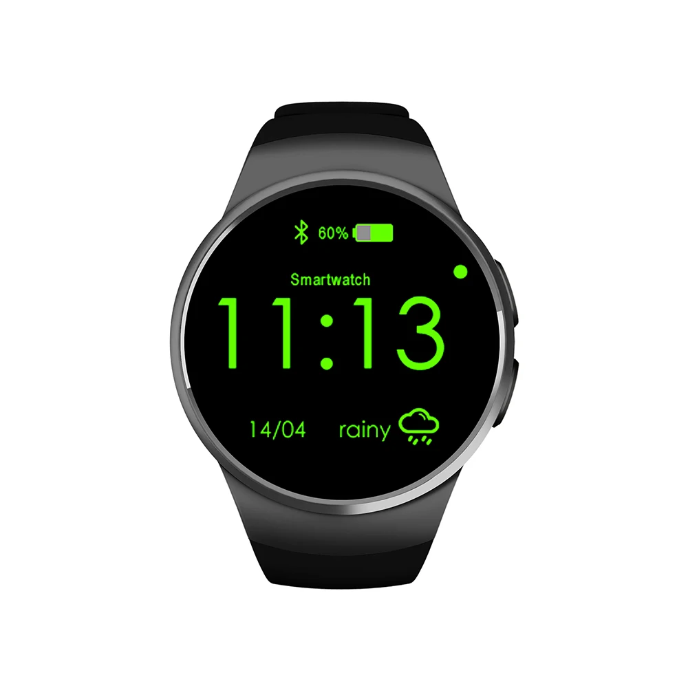 Оригинальные умные часы NAIKU KW18 круглые IPS смарт с пульсометром MTK2502 BT4.0 Смарт для ios