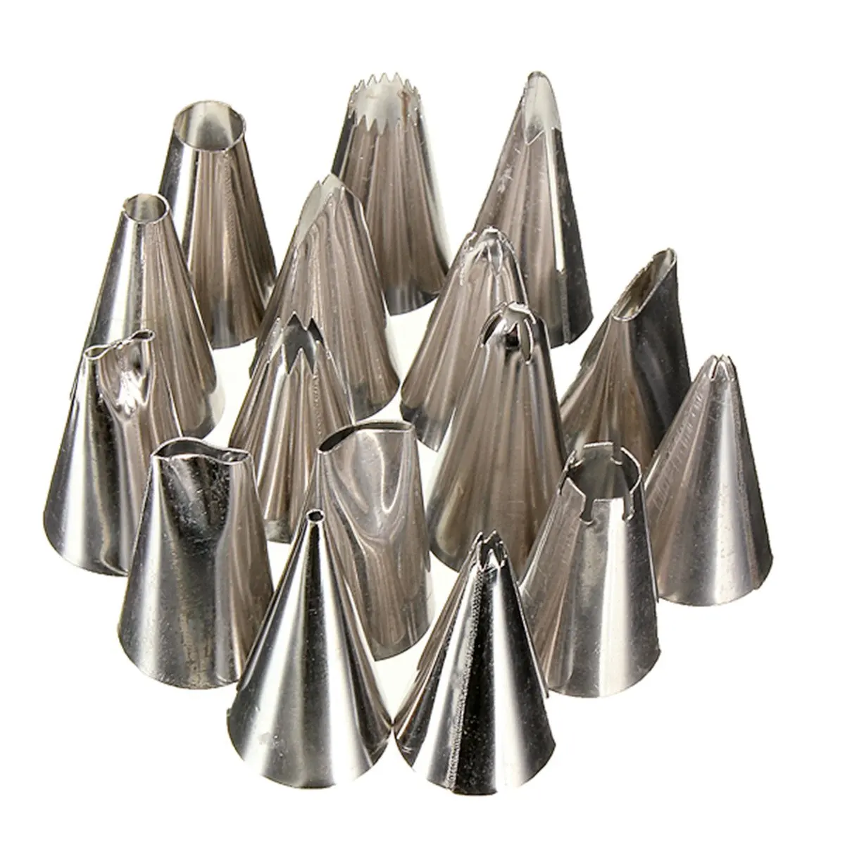NOCM 16 шт Douilles автобусов En inox Patisserie Gateau украшения|decoration gateau|decoration patisseriebuses patisseries |