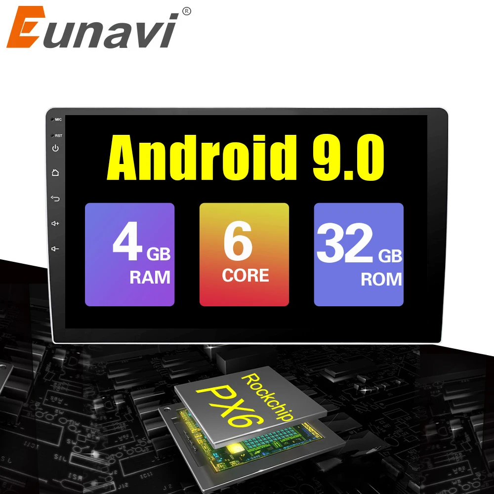 9/10 дюймов Android 9 0 универсальный автомобильный Радио 2 din android DVD плеер с gps