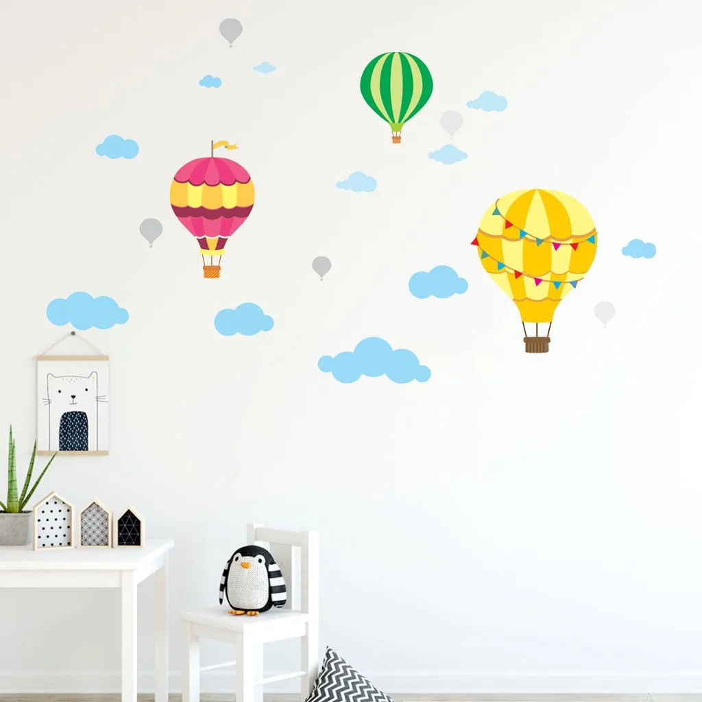 Настенные наклейки для украшения дома сделай сам большие облака воздушный шар