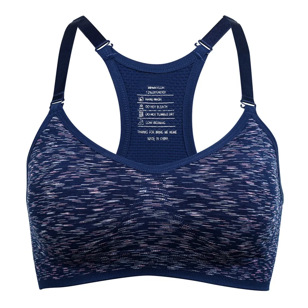 Vbiger Women Adjustable Shakeproof Sports Bra Wireless Gym Fitness Yoga Running Racerback Bras Vest Underwear S/M/L | Спорт и