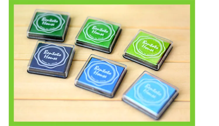 20 цветов новинка милая мультяшная пластиковая прокладка для печати чернил Inkpad