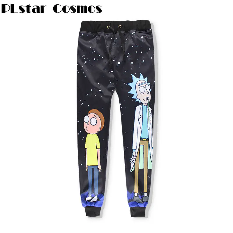 Plstar cosmoscartoon Мотобрюки Для мужчин тренировочные штаны Лупа парк Смешные Рик и Морти 3D принт Повседневное джоггеры Брюки для девочек Весна - Цвет: 3