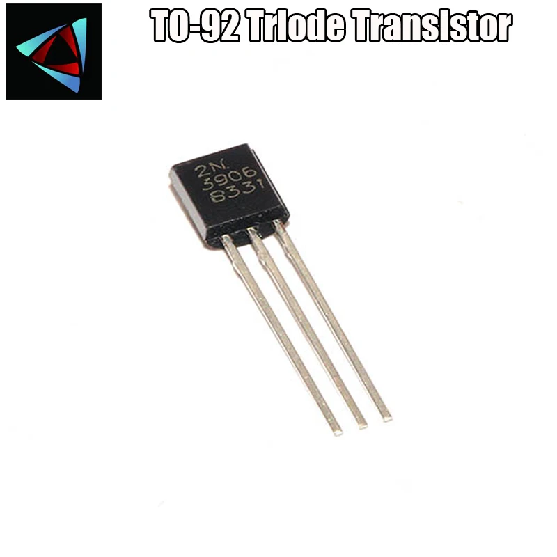 50 шт. 2N3906 TO-92 TO92 0.2A 40V транзистор типа p-n-P и IC