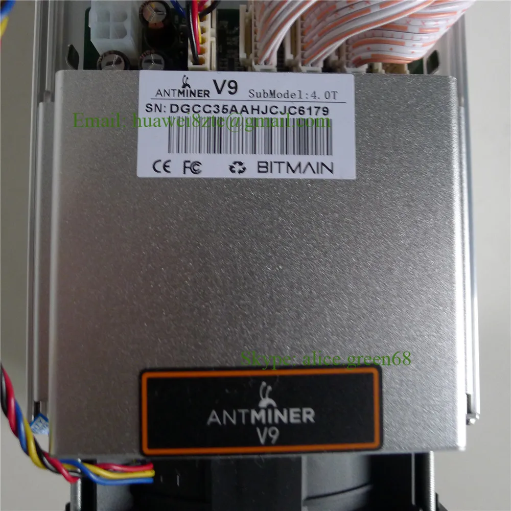 AntMiner V9 4 T/S Bitcoin Шахтер Asic шахтер новые 16nm BTC BCC МПБ горные машины|machine machine|antminer santminer
