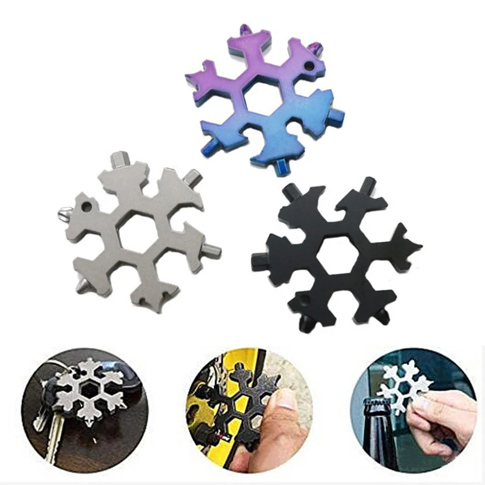 EDC инструмент Мультитул снежинка комбинация карт из нержавеющей стали отвертка