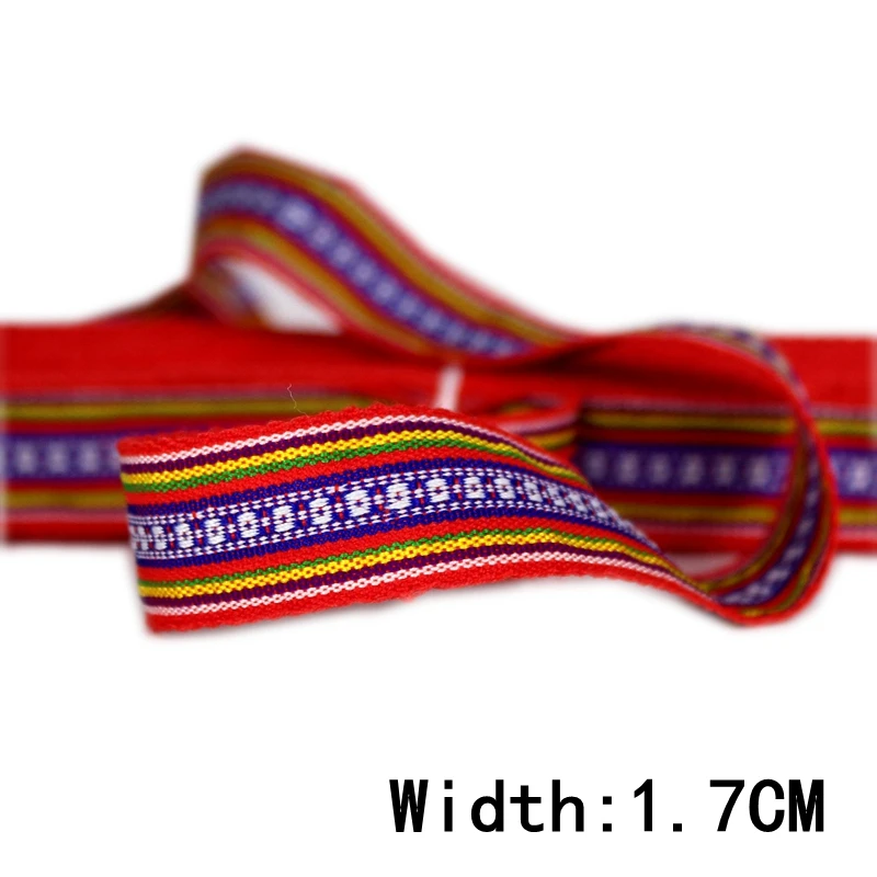 Жаккардовые тесьмы 2 ярдов/партия в восточном стиле hmong miao trim1.7cm воротник платья