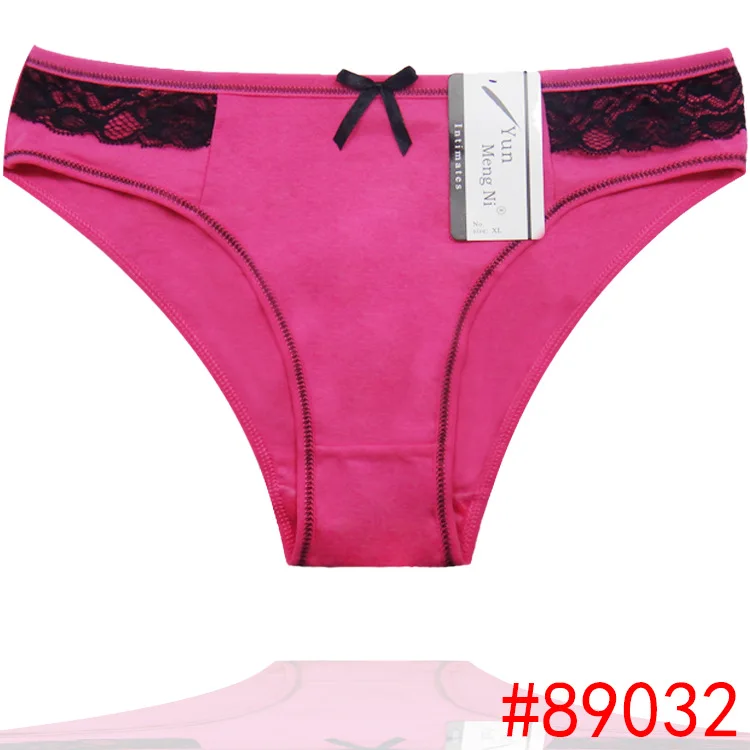 Набор из 4 кружевных хлопковых трусиков-бикини женские трусики с низкой посадкой