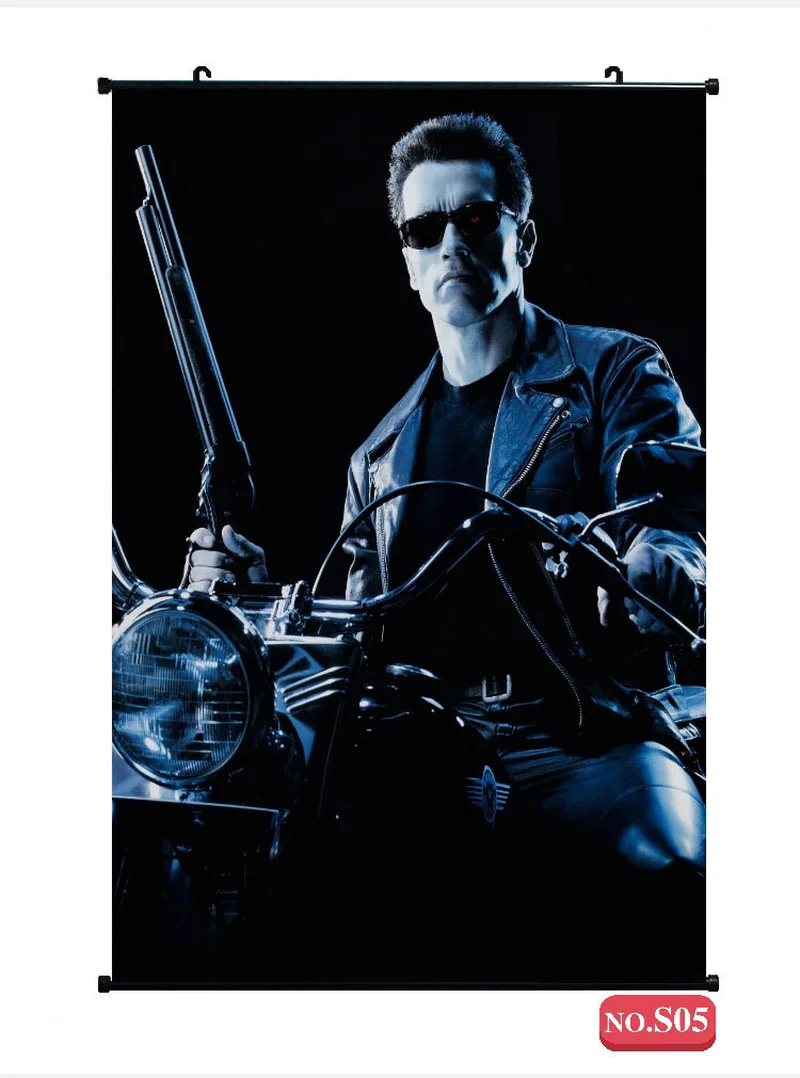 Super large future terminator series movie poster painting robot dormitory bedroom wallpaper wall stickers custom | Дом и сад