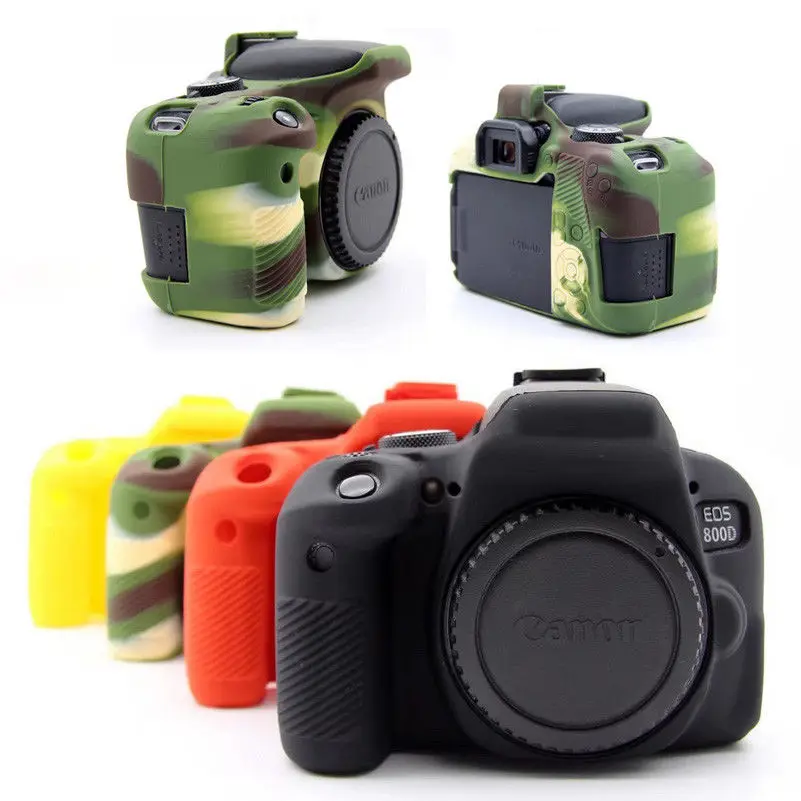Мягкий резиновый силиконовый чехол для камеры Canon 60D 70D 80D 200D 600D 650D 700D 800D 1300D