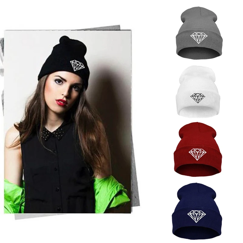 Новинка 2019 года Снежинка шапки Skullies для женщин осень Вязаная Шапочка чулок