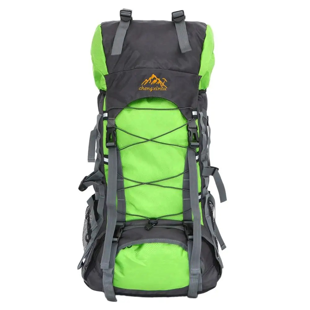 Green 60L большой емкости открытый спортивный альпинистский рюкзак Внутренняя рама походный Кемпинг Треккинг водонепроницаемый сумки на плечо Горячая - Цвет: Green