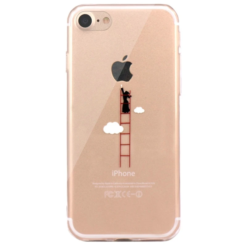 Мультяшный прозрачный силиконовый чехол для iPhone 5 5S SE 6 6s 4 7 'ɷ 8 plus динозавр
