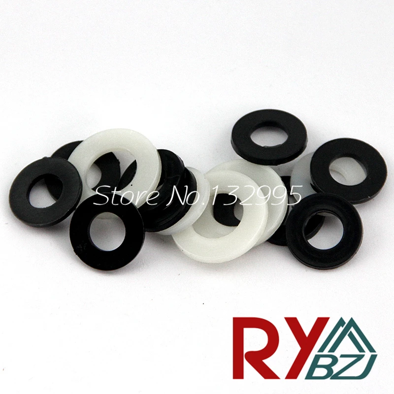 

Nylon flat washer white and black color Plastic washer Nylon washer gasket Nylon M2 M3 M4 M5 M6 M8 M10 M12