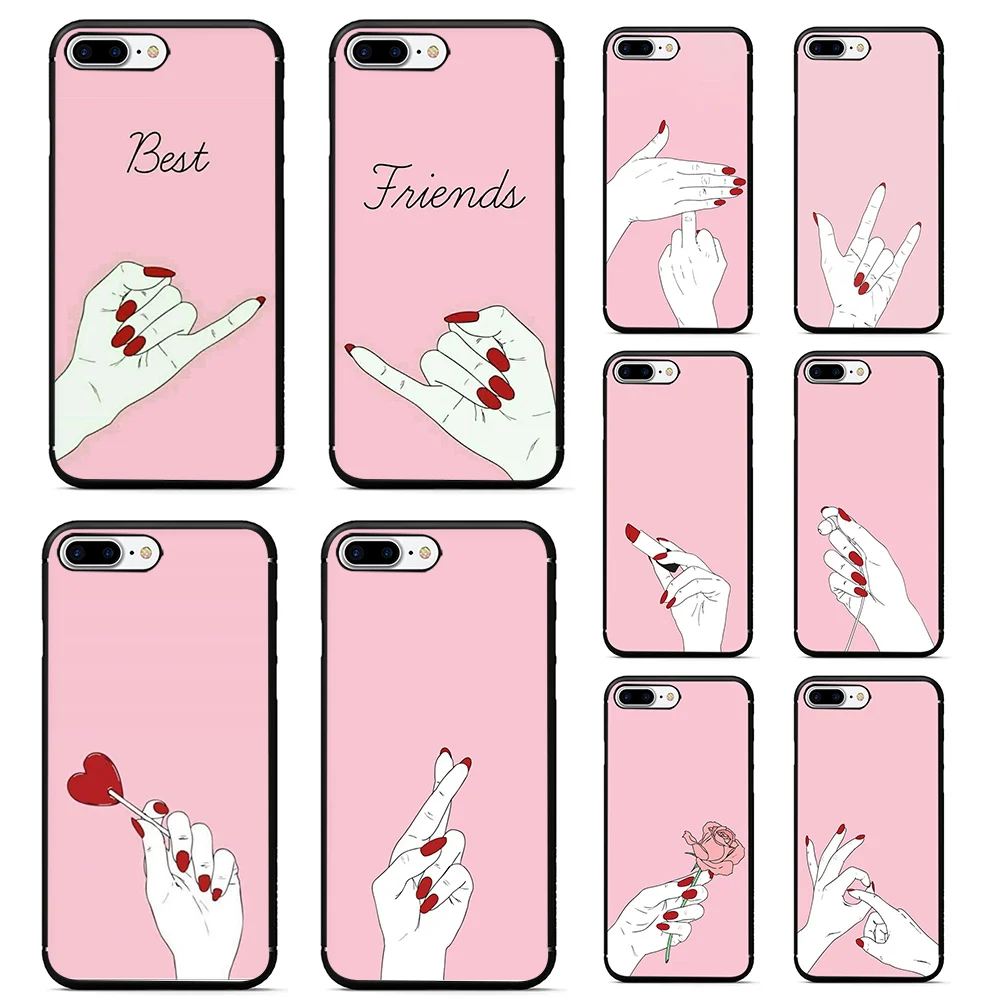 Мы всегда лучший друг чехол для iphone 7 plus Мягкий ТПУ телефона bff Чехлы 8 6 6s X XR XS MAX