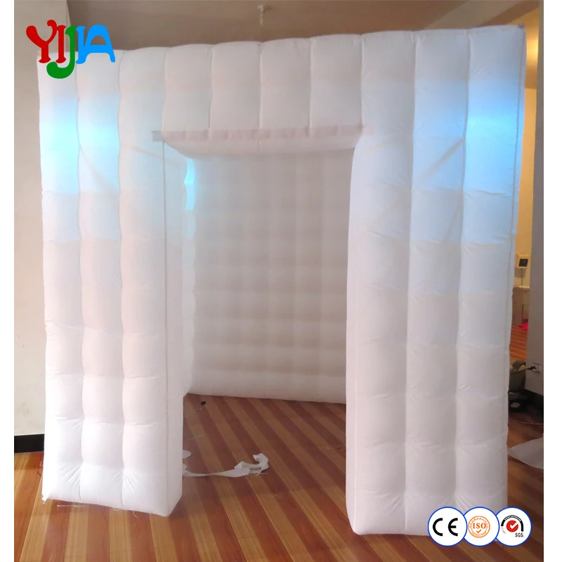 Белая 210 надувная фотобудка из ткани Оксфорд светодиодный светодиодной