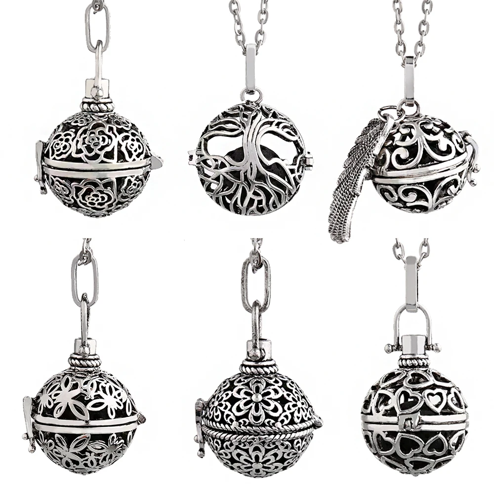 Ожерелье из лавового рассеивателя для женщин шары беременных лавовые камни