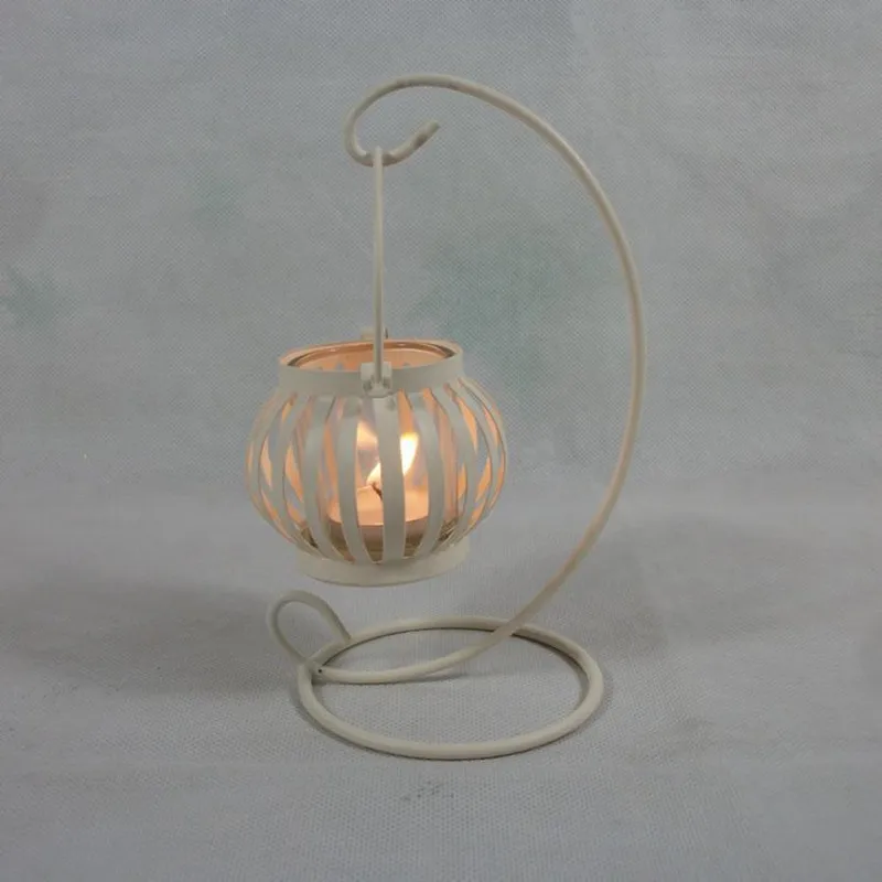 Ретро тыквы Форма ветрозащитный металлический подсвечник Ремесло дома