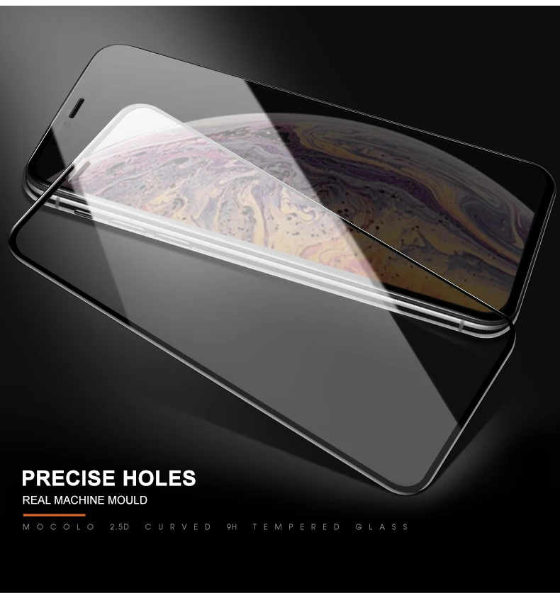 Mocolo для iPhone XR полное покрытие протектор экрана Закаленное стекло пленка для Apple iPhone X XS MAX XR 5 5S SE 6 6 S 7 8 Plus 10 стекло