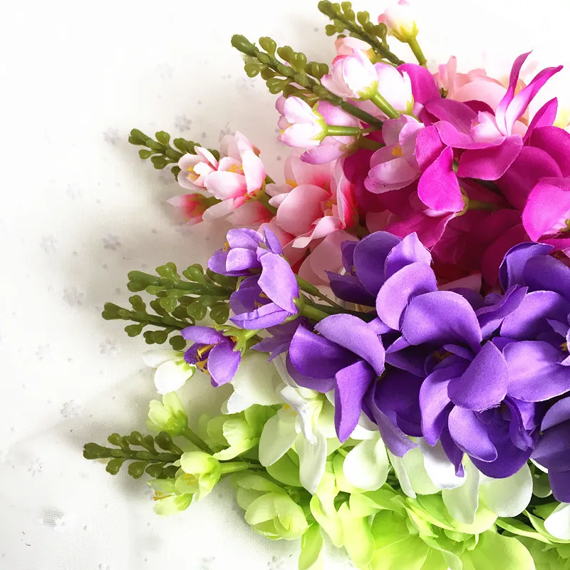 Гиацинт фиолетовый цветок Поддельные Шелковый Искусственные цветы Mariage День